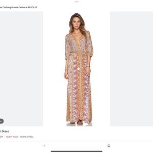 SPELL Boho Blossom Maxi Dress (Saffron)